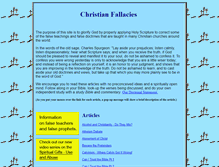 Tablet Screenshot of christianfallacies.com